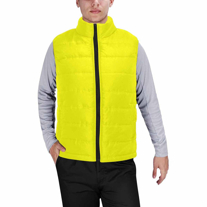 Yellow Mens Padded Vest - Mens | Vests