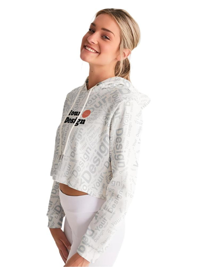 Custom Print Womens Cropped Hoodie - Custom | Apparel | Activewear | Hoodies