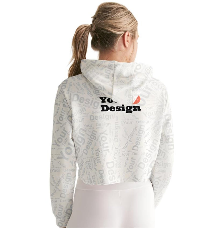 Custom Print Womens Cropped Hoodie - Custom | Apparel | Activewear | Hoodies