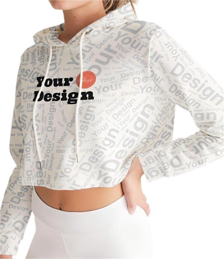 Custom Print Womens Cropped Hoodie - Custom | Apparel | Activewear | Hoodies