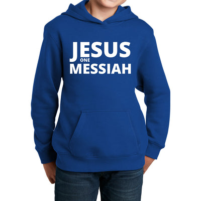 Youth Graphic Hoodie Jesus One Messiah - Youth | Hoodies
