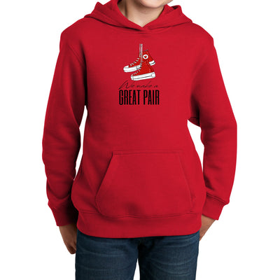 Youth Graphic Hoodie Say It Soul We Make a Great Pair Black - Youth | Hoodies