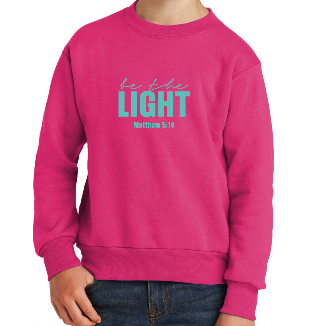 Youth Graphic Sweatshirt be the Light Print - Youth | Sweatshirts