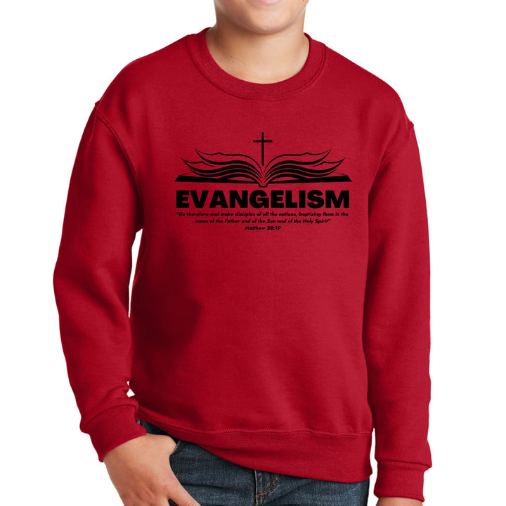 Youth Graphic Sweatshirt Evangelism - Go Therefore and Make Disciples - Youth