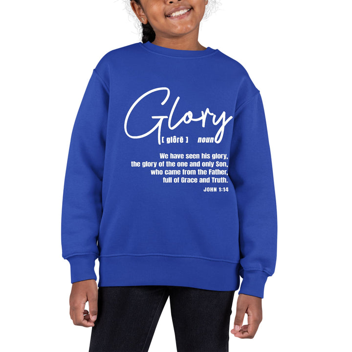 Youth Graphic Sweatshirt Glory - Christian Inspiration - Girls | Sweatshirts