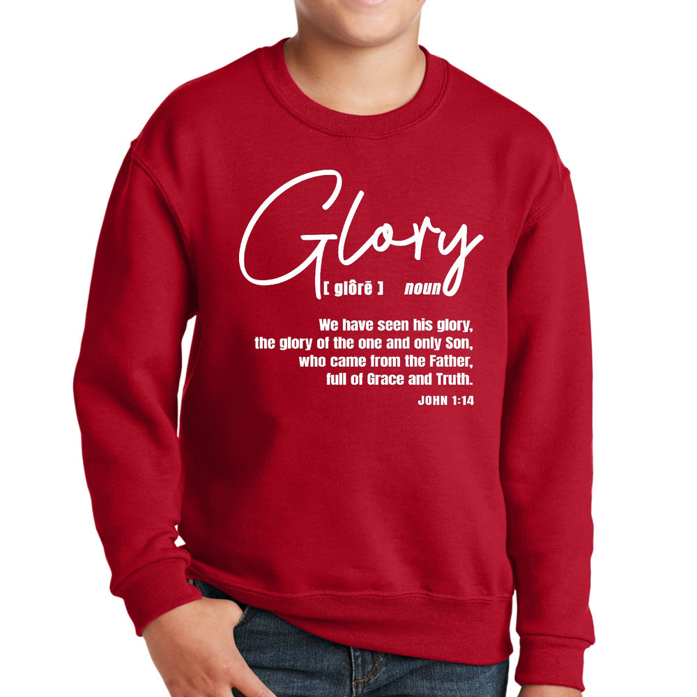 Youth Graphic Sweatshirt Glory - Christian Inspiration - Youth/Sweatshirts