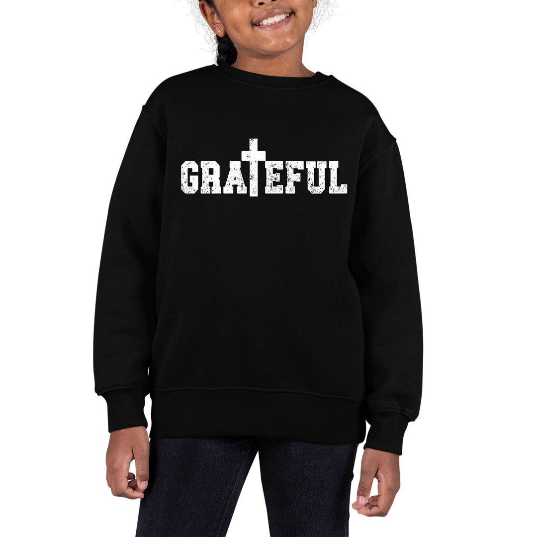 Youth Graphic Sweatshirt Grateful Print - Girls | Sweatshirts