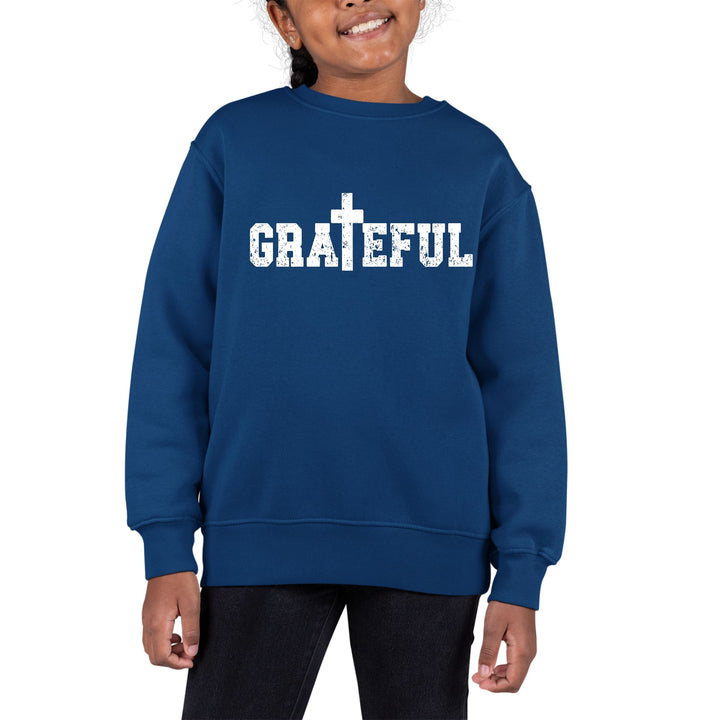 Youth Graphic Sweatshirt Grateful Print - Girls | Sweatshirts