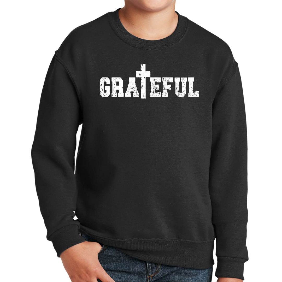 Youth Graphic Sweatshirt Grateful Print - Youth | Sweatshirts