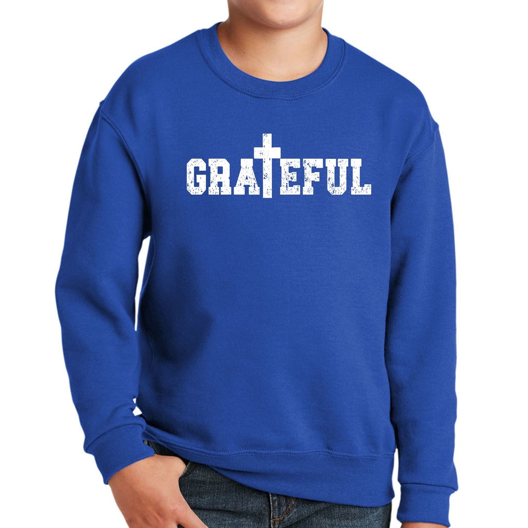 Youth Graphic Sweatshirt Grateful Print - Youth | Sweatshirts