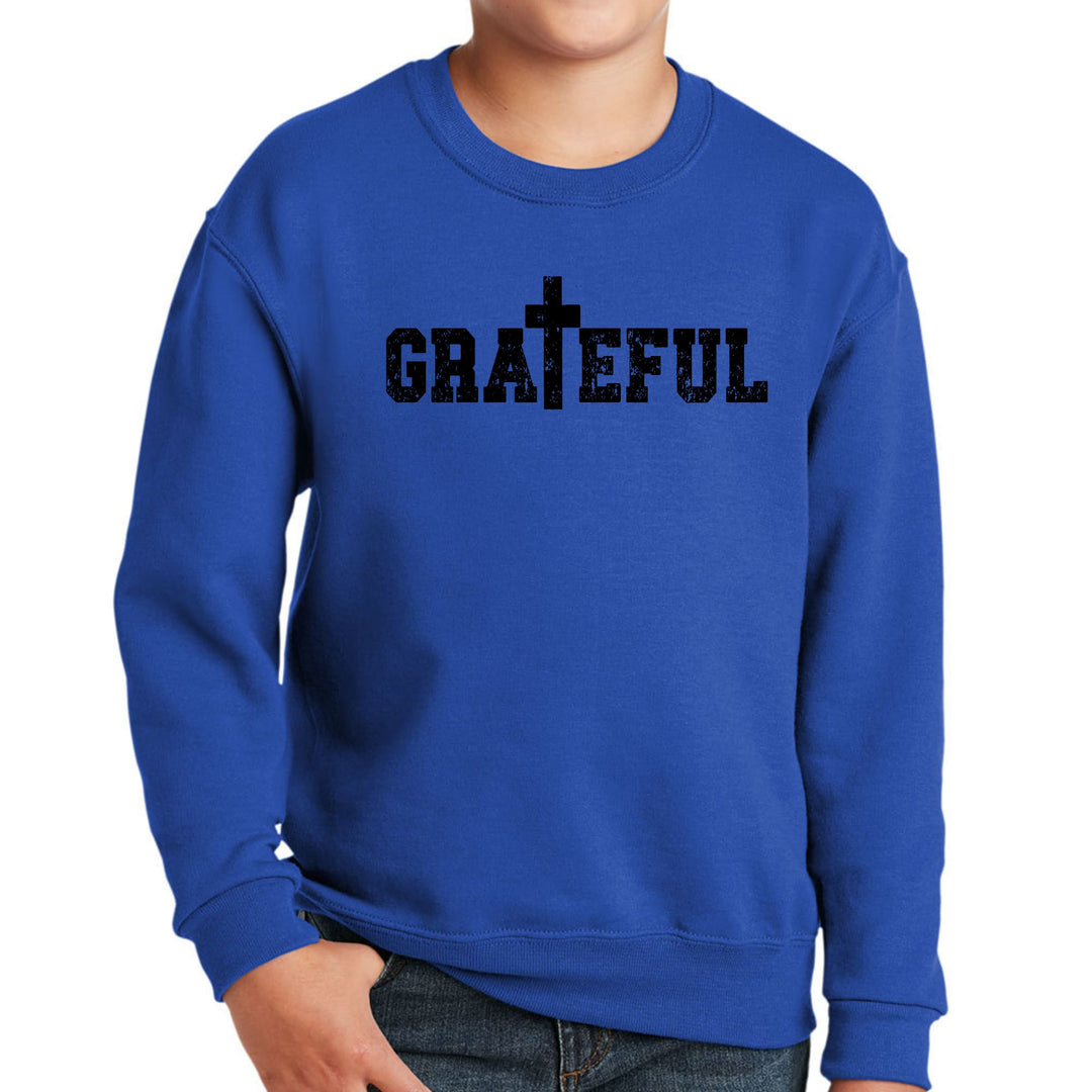 Youth Graphic Sweatshirt Grateful Print - Youth | Sweatshirts