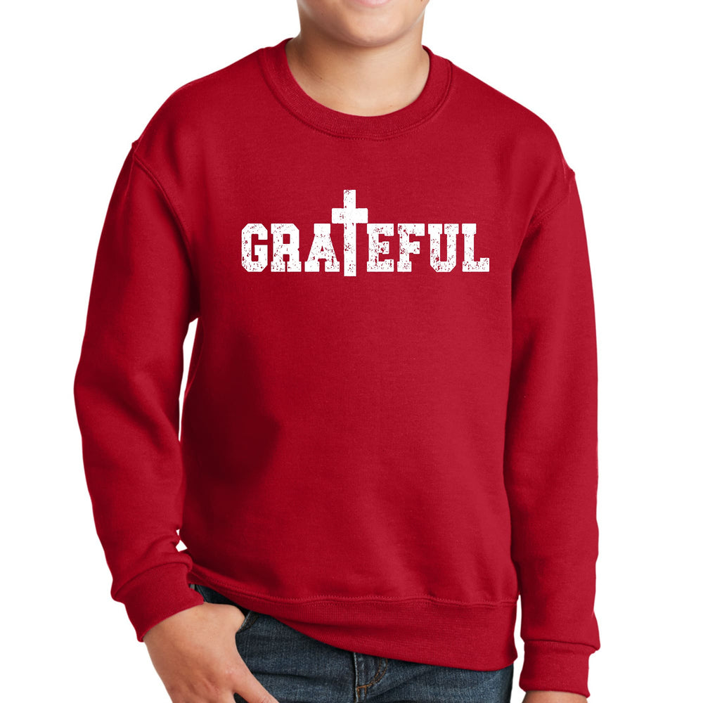 Youth Graphic Sweatshirt Grateful Print - Youth | Sweatshirts