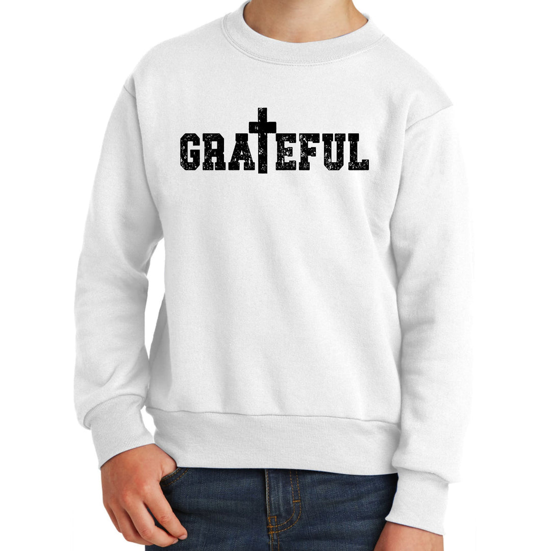 Youth Graphic Sweatshirt Grateful Print - Youth | Sweatshirts