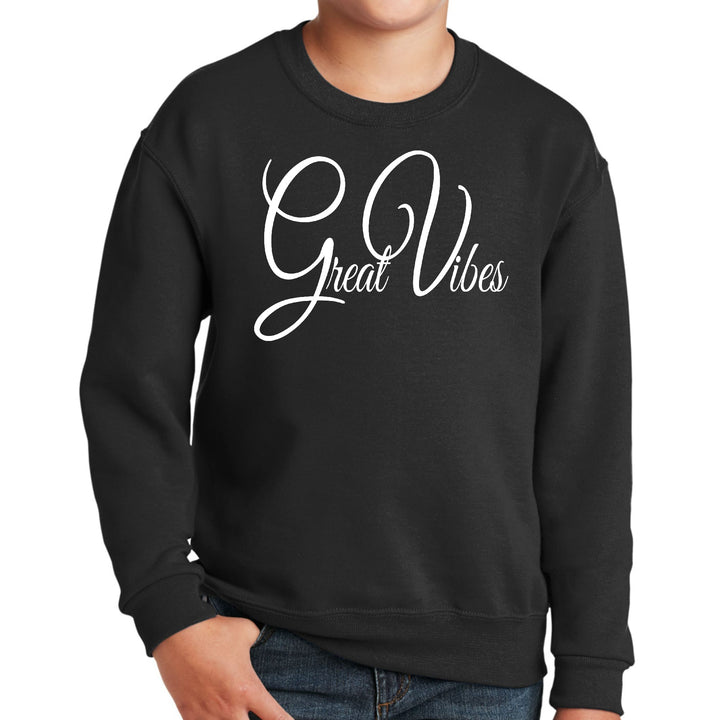 Youth Graphic Sweatshirt Great Vibes - Youth | Sweatshirts