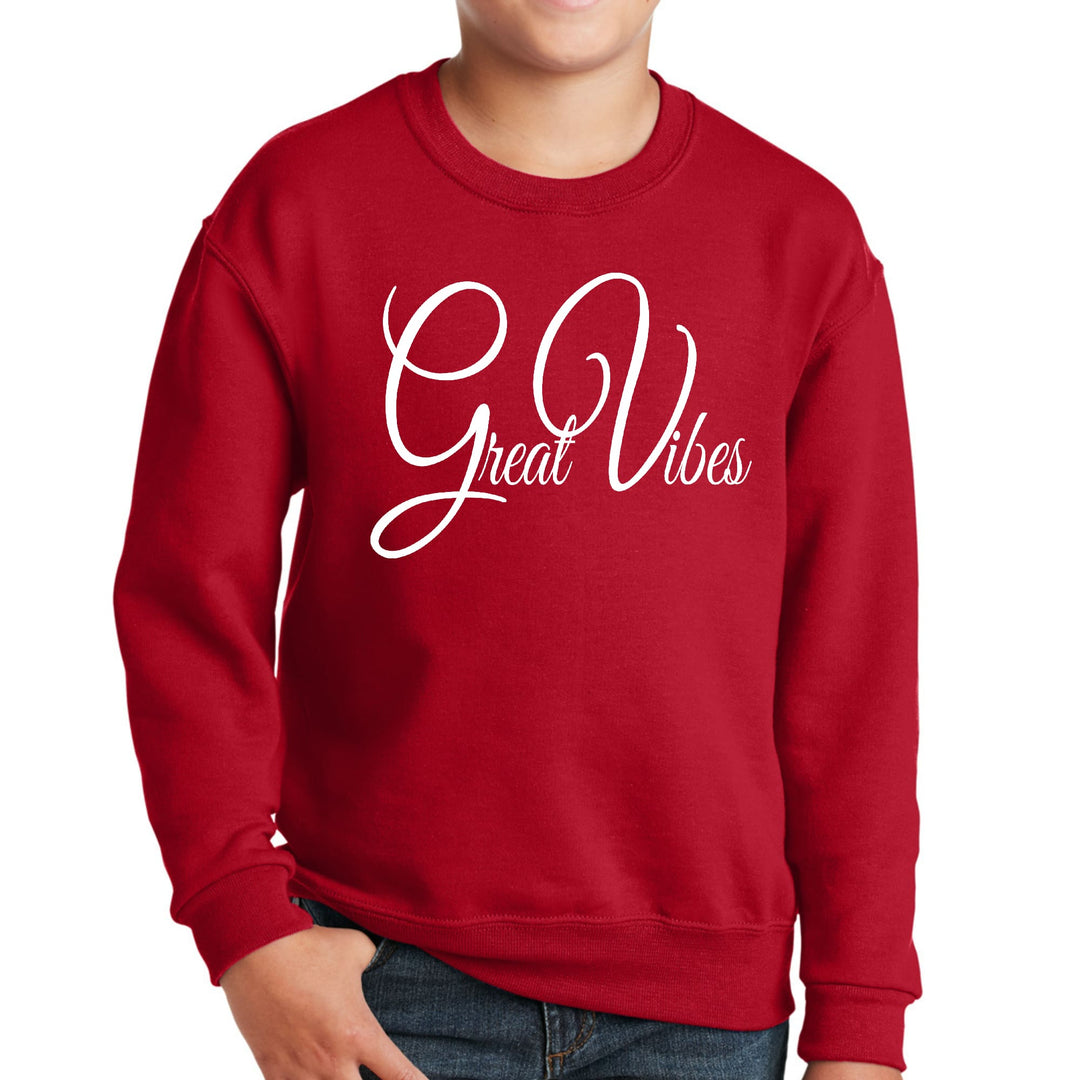 Youth Graphic Sweatshirt Great Vibes - Youth | Sweatshirts