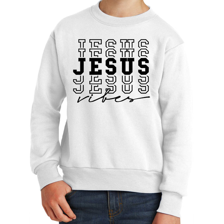 Youth Graphic Sweatshirt Jesus Vibes - Youth | Sweatshirts