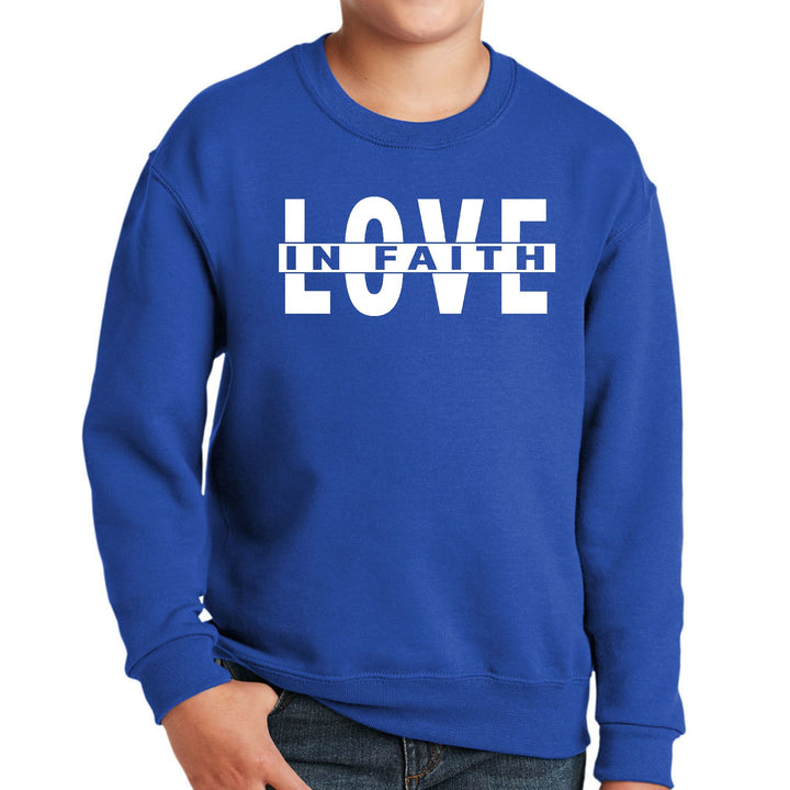 Youth Graphic Sweatshirt Love in Faith - Youth | Sweatshirts