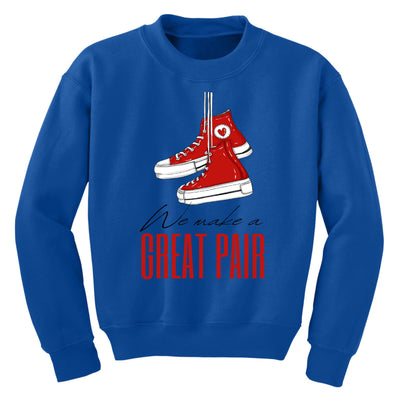 Youth Graphic Sweatshirt Say It Soul We Make a Great Pair Red - Youth