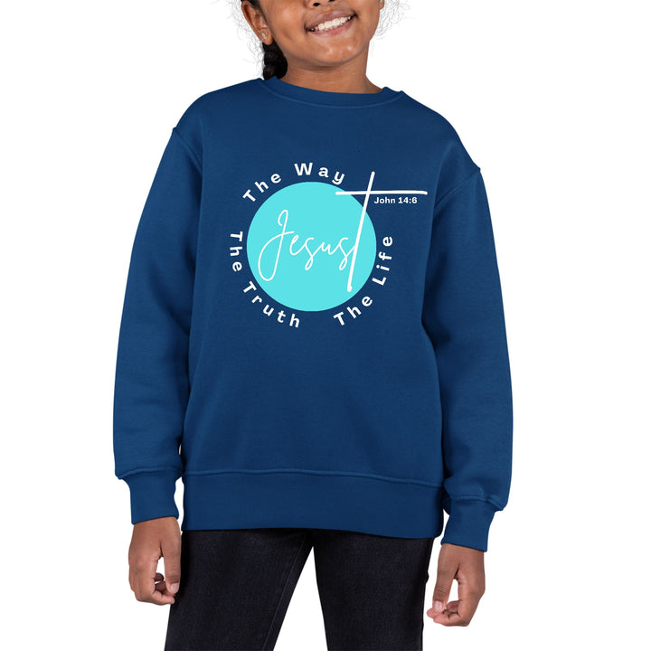 Youth Graphic Sweatshirt the Truth the Way the Life - Girls | Sweatshirts