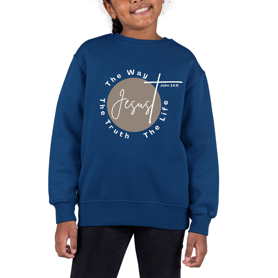 Youth Graphic Sweatshirt the Truth the Way the Life - Girls | Sweatshirts