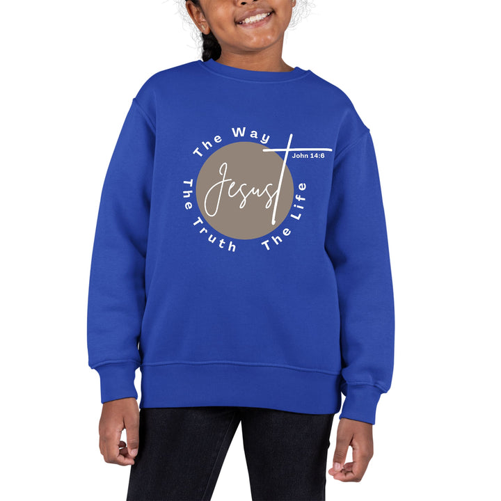 Youth Graphic Sweatshirt the Truth the Way the Life - Girls | Sweatshirts