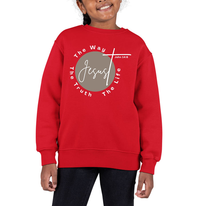 Youth Graphic Sweatshirt the Truth the Way the Life - Girls | Sweatshirts