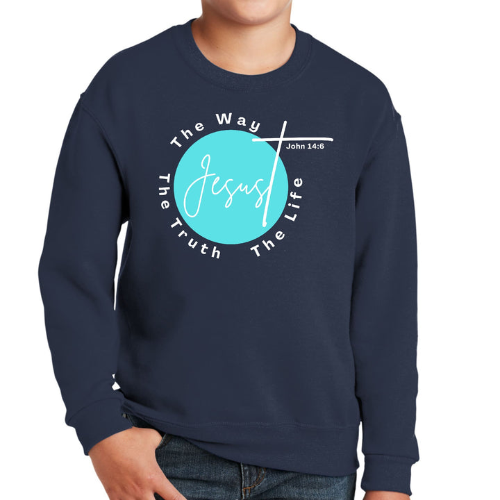 Youth Graphic Sweatshirt the Truth the Way the Life - Youth | Sweatshirts