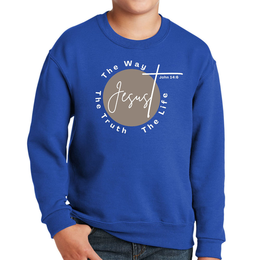 Youth Graphic Sweatshirt the Truth the Way the Life - Youth/Sweatshirts