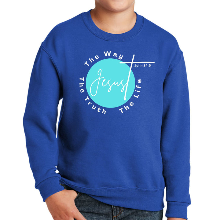 Youth Graphic Sweatshirt the Truth the Way the Life - Youth | Sweatshirts