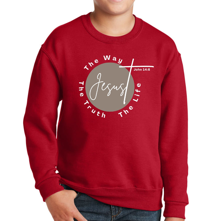 Youth Graphic Sweatshirt the Truth the Way the Life - Youth/Sweatshirts