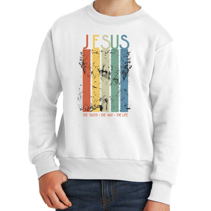 Youth Graphic Sweatshirt the Truth the Way the Life - Youth | Sweatshirts