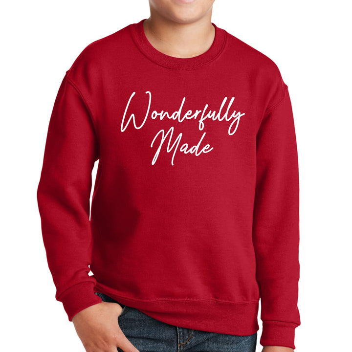 Youth Graphic Sweatshirt Wonderfully Made - Youth | Sweatshirts