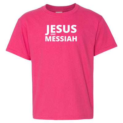 Youth Graphic T-shirt Jesus One Messiah - Youth | T-Shirts