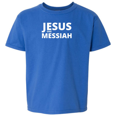 Youth Graphic T-shirt Jesus One Messiah - Youth | T-Shirts