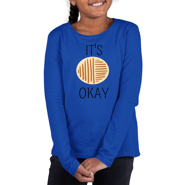 Youth Long Sleeve Graphic T-shirt Say it Soul its Okay Black - Girls | T-Shirts