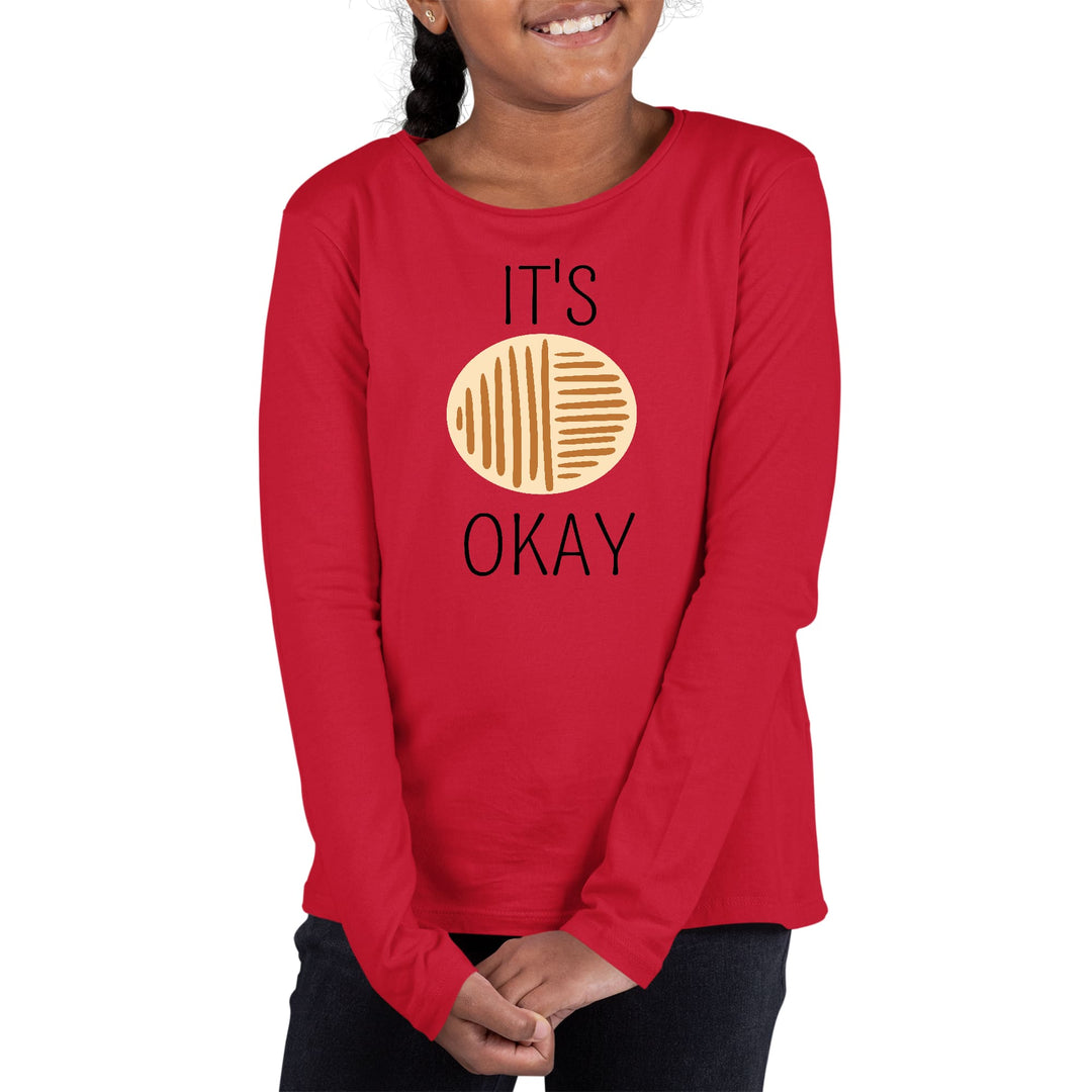 Youth Long Sleeve Graphic T-shirt Say it Soul its Okay Black - Girls | T-Shirts