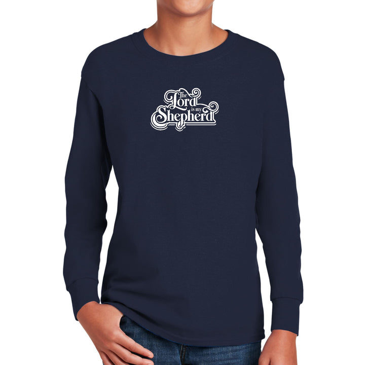 Youth Long Sleeve Graphic T-shirt - the Lord is my Shepherd - Youth | T-Shirts