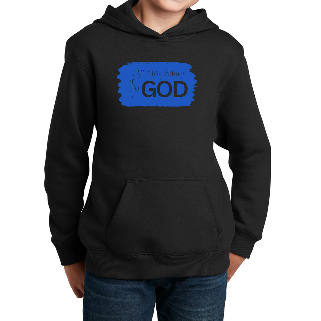 Youth Long Sleeve Hoodie All Glory Belongs to God Christian - Youth | Hoodies