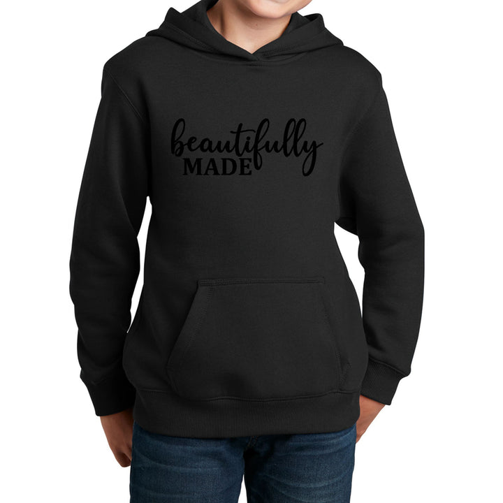 Youth Long Sleeve Hoodie Beautifully Made - Inspiration Affirmation, - Girls