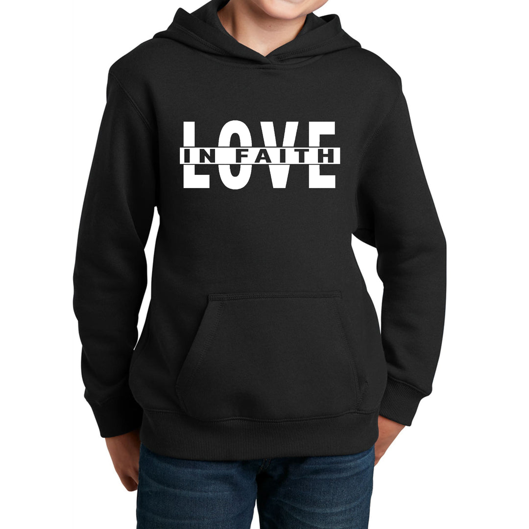 Youth Long Sleeve Hoodie Love in Faith - Youth | Hoodies