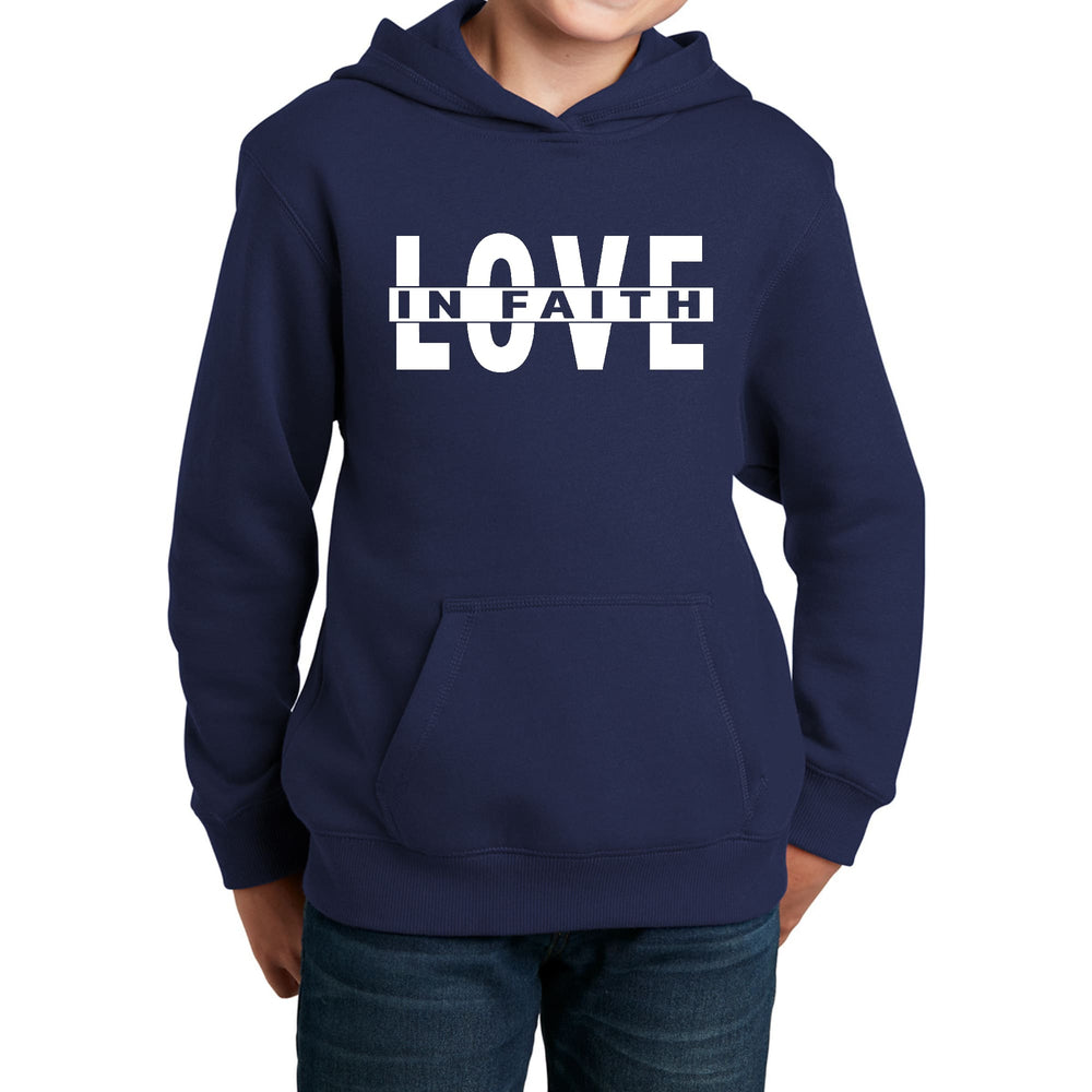 Youth Long Sleeve Hoodie Love in Faith - Youth | Hoodies