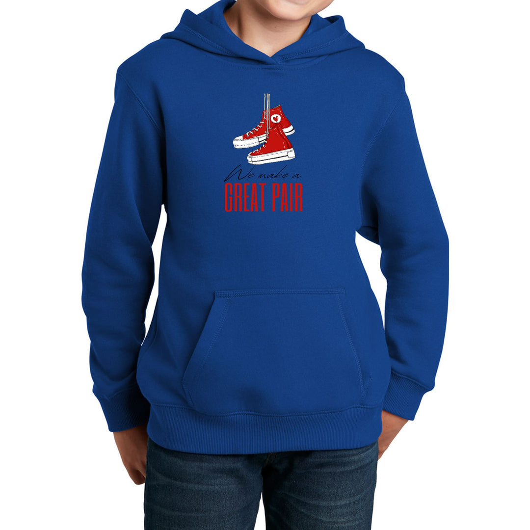 Youth Long Sleeve Hoodie Say it Soul - we Make a Great Pair - Youth/Hoodies