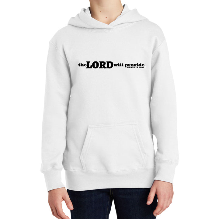 Youth Long Sleeve Hoodie the Lord will Provide Print - Youth | Hoodies