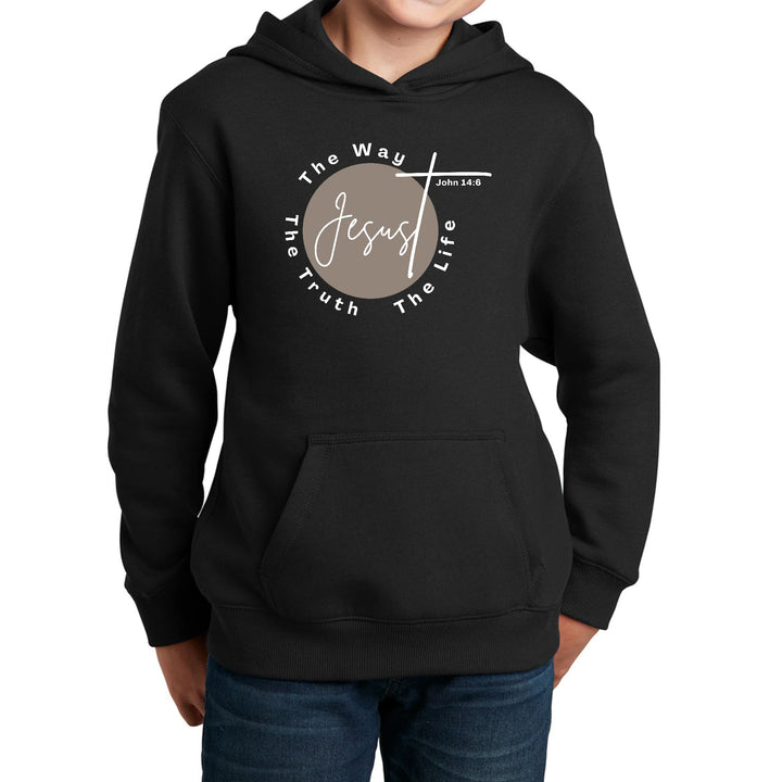 Youth Long Sleeve Hoodie the Truth the Way the Life - Youth/Hoodies