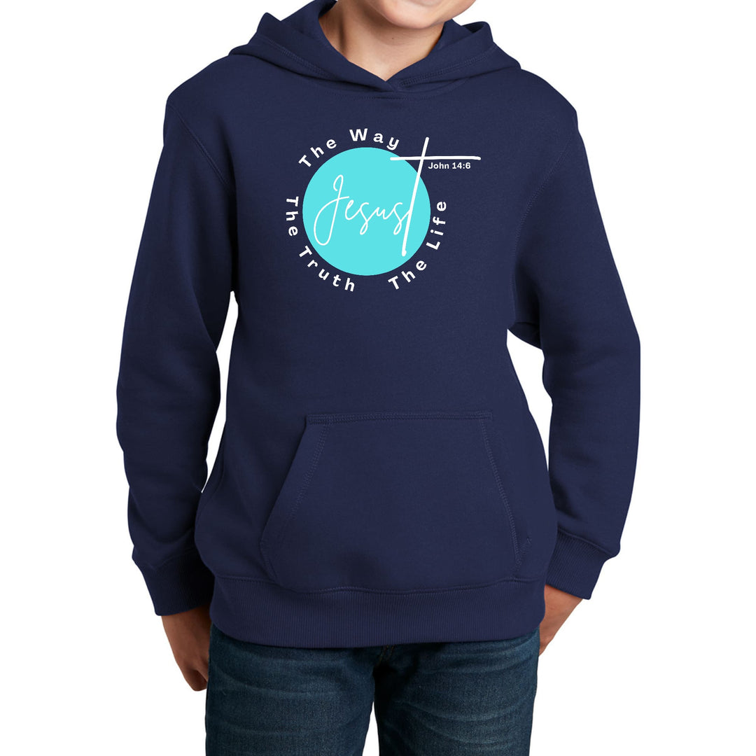 Youth Long Sleeve Hoodie the Truth the Way the Life - Youth | Hoodies