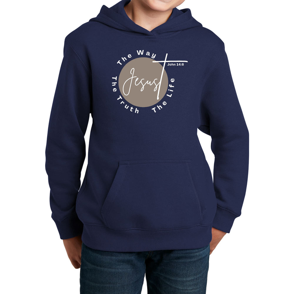 Youth Long Sleeve Hoodie the Truth the Way the Life - Youth | Hoodies