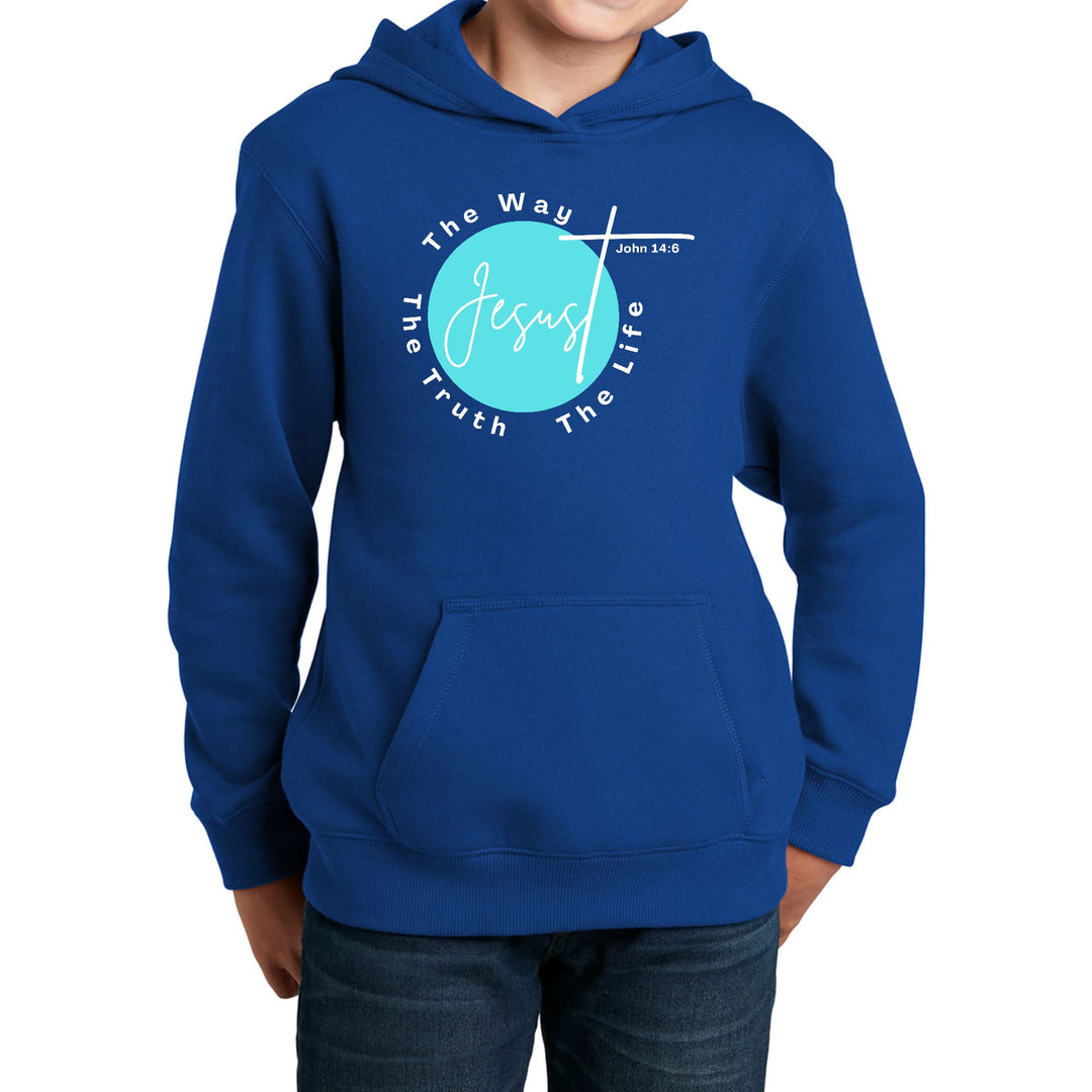 Youth Long Sleeve Hoodie the Truth the Way the Life - Youth | Hoodies