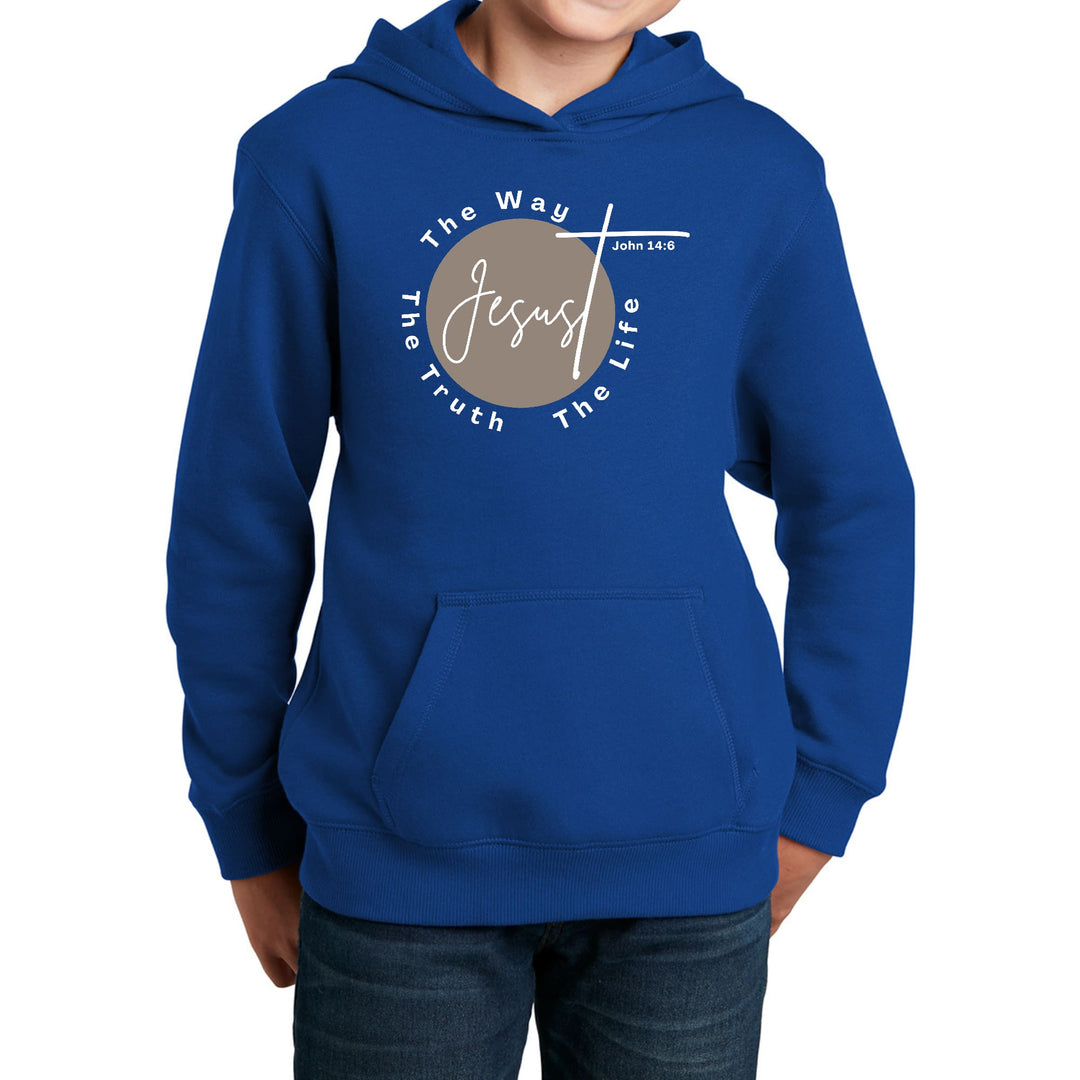 Youth Long Sleeve Hoodie the Truth the Way the Life - Youth/Hoodies