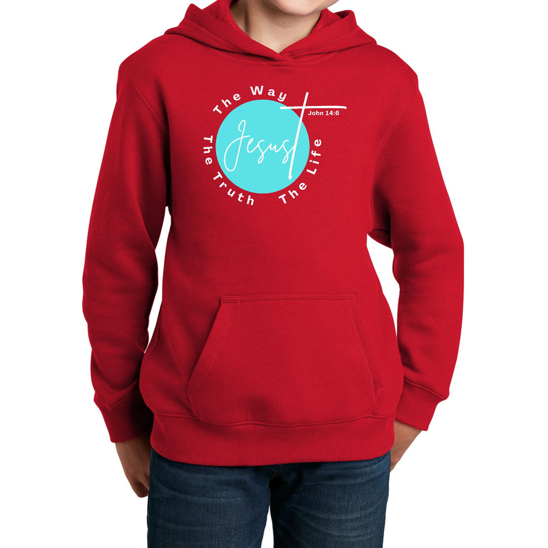 Youth Long Sleeve Hoodie the Truth the Way the Life - Youth | Hoodies