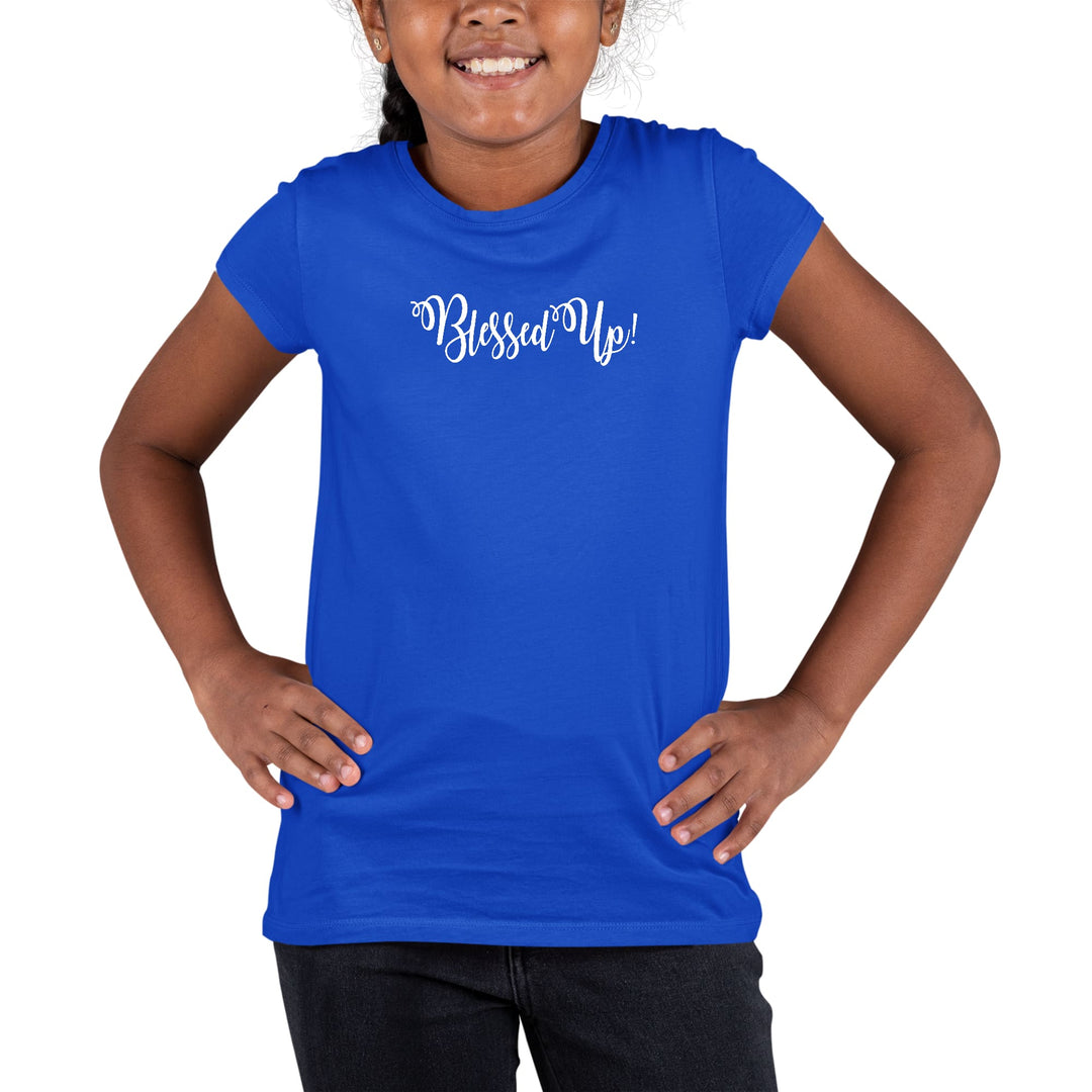 Youth Short Sleeve Graphic T-shirt Blessed Up - Girls | T-Shirts